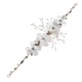 thumbnail image 1 of Bridal Butterfly Floral Headband with Rhinestone Accents for Wedding and Flower Girls Multi Color Adjustable Fit, 1 of 5