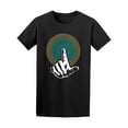 thumbnail image 1 of Finger Pointing Art T-Shirt Men -Image by Shutterstock, Male Small, 1 of 2