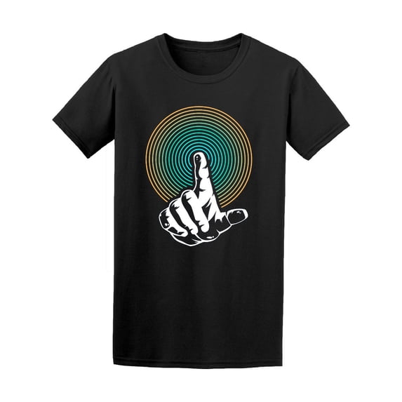 Finger Pointing Art T-Shirt Men -Image by Shutterstock, Male Small
