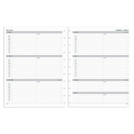 2026 TUL® Discbound Weekly Planner Refill Pages, Letter Size, January To December, TULLTFLRTIMERY26