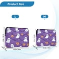 thumbnail image 4 of FORMRS 13-13.3 inch Laptop Sleeve Case Soft Carrying Quilted Computer Bag Cover, Halloween Purple Ghosts, 4 of 7