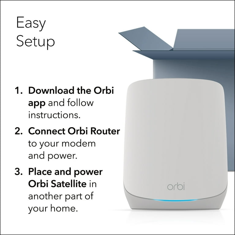 NETGEAR Orbi Whole Home Tri-Band WiFi 6 Mesh Network System