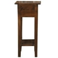 thumbnail image 4 of Home Square Narrow Wood Side Table in Old Java Brown & Antique Iron - Set of 2, 4 of 4