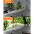 thumbnail image 3 of 10x20 Heavy Duty Carport Canopy with Waterproof Tarp, Roll-Up Windows and Doors, Outdoor Portable Garage with Removable Sidewalls for Car, Boat, Truck, Motorcycle, 3 of 7