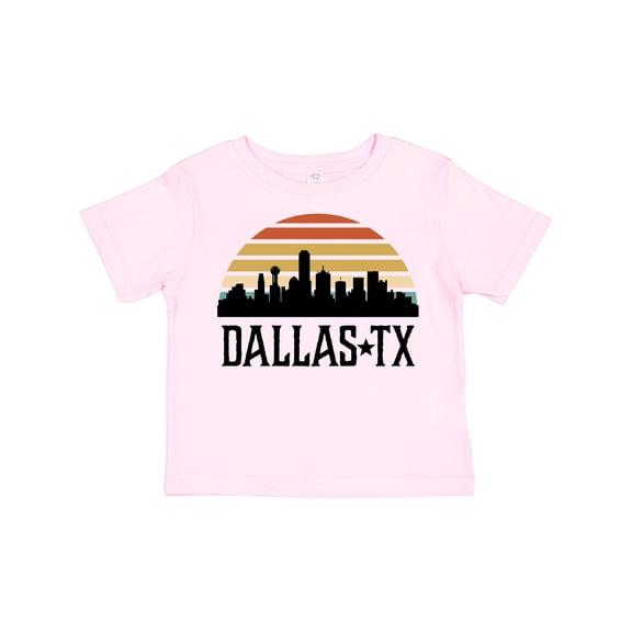 Inktastic Dallas Texas Skyline Vintage Boys or Girls Toddler T-Shirt