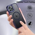 thumbnail image 6 of for iPhone 13 Pro Max Case, iPhone 13 Pro Max Phone Case  [Compatible with Magsafe] Translucent Shockproof Women Men Girls Protective Phone Case for iPhone 13 Pro Max 6.7"-Purple., 6 of 14