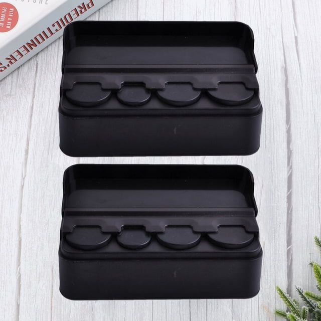 WEUVEB 2Ud Organizador De Monedas Para Negro Material Resistente Fácil De Y Usar
