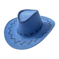 thumbnail image 1 of Sombrero de Vaquero Yinane Accesorio Disfraz Occidental 58cm Blanco, 1 of 5