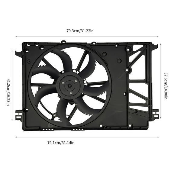 CNCEST Engine Radiator Cooling Fan Assembly for Toyota Camry 2018-2020 1636025010
