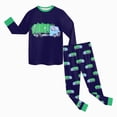 thumbnail image 6 of TOWED22 Toddler Boys Fall Winter Outfits 2Pcs Long Sleeve Printed Round Neck Pullover Top Elastic Waist Joggers Soft Clothes(Blue,3-4 Y), 6 of 7