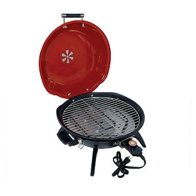 Better Chef Electric Barbecue Grill, Red/Black, 15