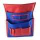 thumbnail image 4 of Organizador de respaldo de silla Organizador de cosas para el respaldo del asiento y ranura para etiquetas con bolsillos Escritorio rojo azul, 4 of 9
