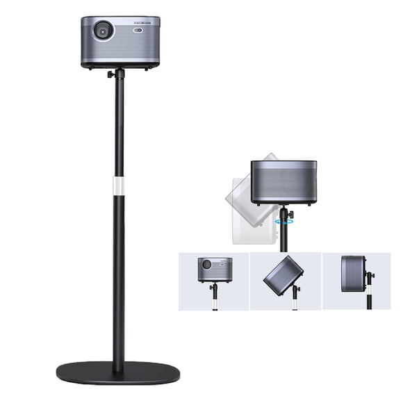 Soporte para proyector POLESTO, soporte de suelo ajustable de 50 a 127 cm