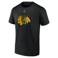 thumbnail image 2 of Men's Fanatics Taylor Hall Black Chicago Blackhawks Authentic Stack Name & Number T-Shirt, 2 of 3