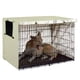 thumbnail image 3 of Fiudx Funda para Jaula de Perro, Tela Impermeable de Alta Resistencia, Protección Uv, Diseño de Ventana de Malla, Reduce La Ansiedad, Puertas de Fácil Acceso, Compatible con Jaulas Medianas y Grandes, 3 of 6