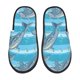 thumbnail image 1 of Fotbe Dolphin Pantuflas Peludas para Mujer con Estampado, Zapatillas de Peluche, Zapatos de Invierno para Casa, Uso Interior y Exterior-Medium, 1 of 8