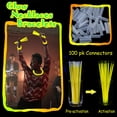 thumbnail image 3 of Glow Sticks XiawalangZhuo, 8 pulgadas, color amarillo, paquete de 100 unidades, 3 of 7