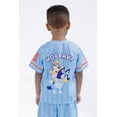 thumbnail image 3 of Bluey Little Boys' Baseball Jersey and Shorts Set Bingo Blue, 3 of 7