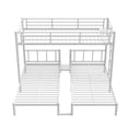thumbnail image 4 of URTR Metal Twin Triple Bunk Bed, Noise Reduced Structure, Space Saving, Convertible Metal Frame, Separates into 4 Twin Beds, White, 4 of 6
