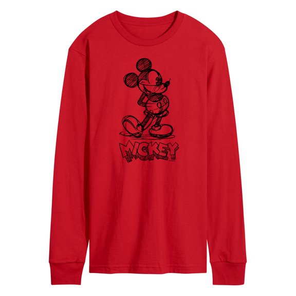 Mickey & Friends - Mickey Sketch - Men's Long Sleeve T-Shirt
