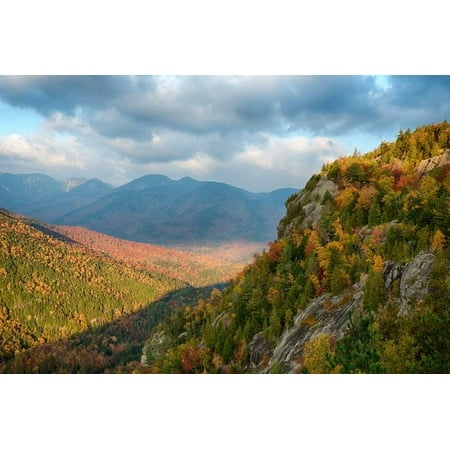 Scenic view of trees on mountain, Great Range, Giant Mountain, Adirondack Mountains State Park,... Print Wall (Best Views In The Adirondacks)