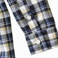 thumbnail image 4 of Bienzoe Boy's Flannel Button Down Long Sleeve Plaid Shirt Yellow 5/6, 4 of 9