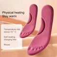 thumbnail image 3 of Soumake 1 Pair Thermal Insoles Super Soft Ultra-Thick Reusable No Battery Required Highly Elastic Keep Warm Cotton Shock-absorbing Winter Warm Self-Heated Insoles for Autumn, 3 of 4