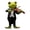 F, variant on OIUR Frog Musician Statue Hand-Engraved Frog Ornament with UV Coating Mini Resin Figurine Playing Musical Instrument Garden Decor