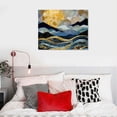 thumbnail image 5 of Nawypu Sunrise & Mountain Framed Wall Art decor, Abstract Landscape Pictures Canvas Wall Art with Black Frame Bedroom Canvas Prints Wall Paintings Modern Artwork for Living Room Bathroom, 5 of 5