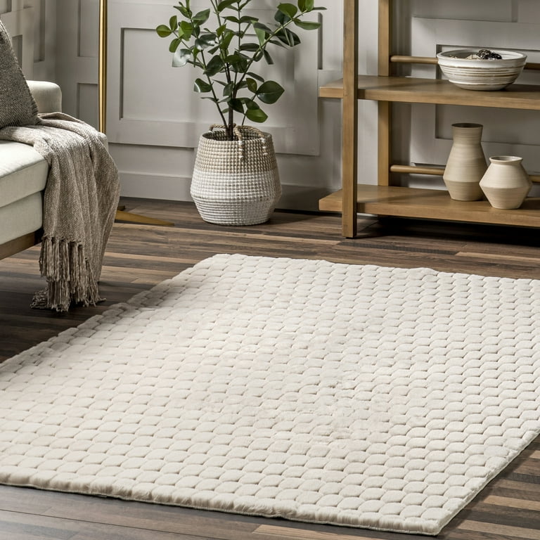 nuLOOM Nia Tile Faux Rabbit Machine Washable Area Rug, 2' 6 nuLOOM Nia Tile Faux Rabbit Machine Washable Area Rug, 2' 6