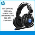thumbnail image 3 of HP Wired Stereo Gaming Headset with mic, for PS4, Xbox One, Nintendo Switch, PC, Mac, Laptop, Over Ear Headphones PS4 Headset Xbox One Headset and LED Light, 3 of 7