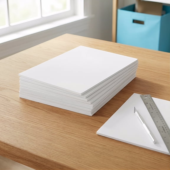 LIFKOME 10-Pack Large White Foam Boards Thick Poster Boards for Crafting, Art Projects, Presentations, and School Use