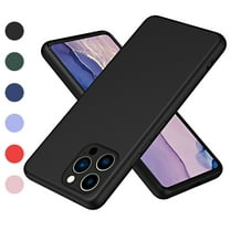 Allytech Liquid Silicone Case for iPhone 11 Pro Max, [Silky Touch] Soft Microfiber Lining Shockproof Anti-Fingerprint Case, [Slim & Light] Full Camera Protection Solid Color Case, Black