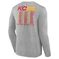 thumbnail image 3 of Men's Fanatics  Heather Gray Kansas City Chiefs Super Bowl LIX Roster Long Sleeve T-Shirt, 3 of 3
