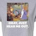 thumbnail image 3 of Disney - The Sword And The Stone - Okay, Just Hear Me Out - Juniors Cropped Cotton Blend T-Shirt, 3 of 5