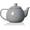 Gray, variant on Porcelain Teapot with Removable Stainless Steel Infuser,Microwave & Dishwasher Safe Tea Pots for Loose Tea,Tea Infuser Pots for Chrismas Women Gift (30oz Jade)