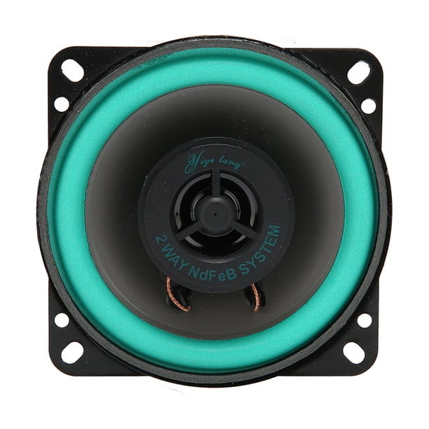 Altavoces coaxiales para coche de 4 pulgadas, 100 W, alta potencia, rango medio, estéreo, alta sensibilidad, para sistemas de sonido de coche.