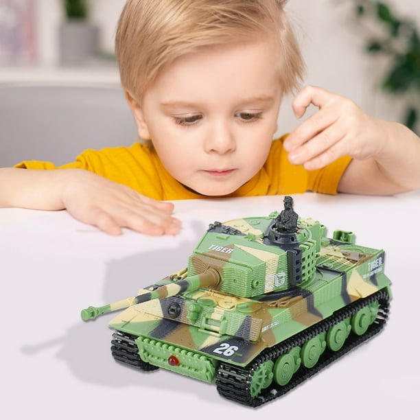 Dznils 172 Mini RC Tank 2.4G RC Military Tanks with 360°Rotation