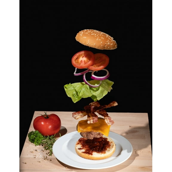 Notebook : Hamburger Burger Food Fresh Fast Food Hamburgers Burgers Cooking