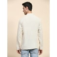 thumbnail image 2 of SKAVIJ Men’s Handloom Cotton Henley Casual Long Sleeve Wooden Loop Button Casual Summer Yoga Outfits, 2 of 6