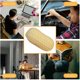 thumbnail image 5 of Juguete para aliviar el estrés en forma de nuez | Juguete exprimible para aliviar la ansiedad de espuma suave | Beige | Fidget calmante portátil y liviano para la relajación en el hogar de la, 5 of 5