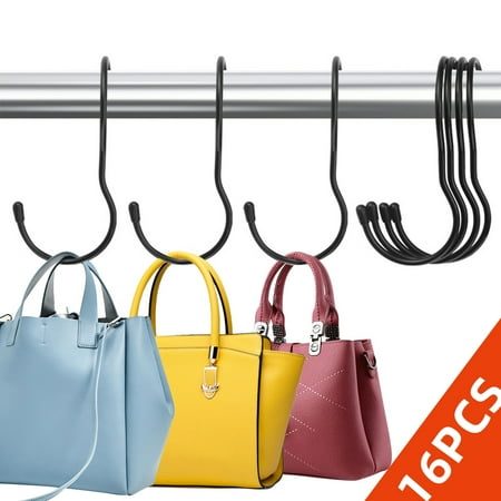 

KABUER Bag Hanger Bag Hangers for Closet Bag Hook Hanger for Purse Hats Clothes Pans and Pot 16pcs
