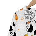 thumbnail image 5 of YVNAURA Women‘s Cozy Warm Halloween Knitted Pullover Sweater Funny Pumpkin Graphic Crewneck Fall Winter Spooky Season Top Casual Daily Outfit 1 Pack, White,XXL, 5 of 7