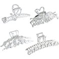 thumbnail image 2 of 4 clips de garra, clip de pelo de metal grande, clips de pelo para cabello grueso y fino, clip de pelo de sujeción fuerte, clips de pelo papi, 2 of 5