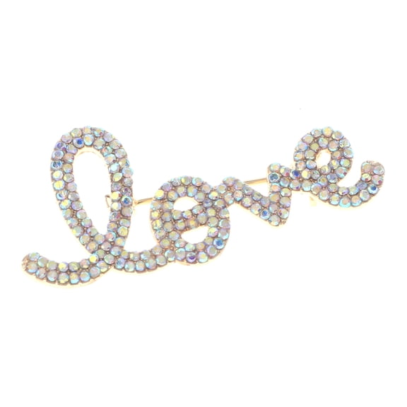Crystal Love Brooch