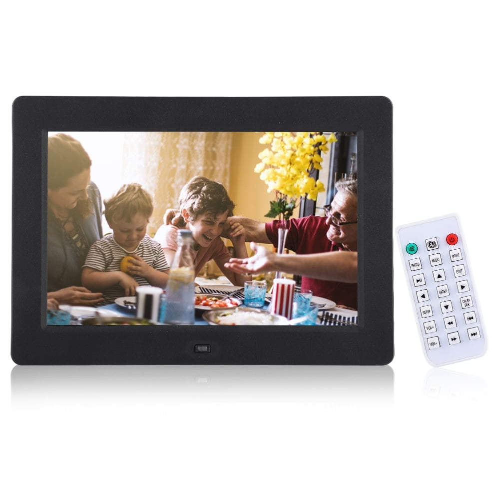 Tebru 8Inch 1280*800 Digital Photo Picture Frame Alarm Clock Player