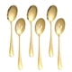thumbnail image 1 of Yuarrent Juego de cucharas para servir de acero inoxidable, seguras y adecuadas para todas las ocasiones, idea de regalo versátil Cocina y Comedor Oro, 1 of 6