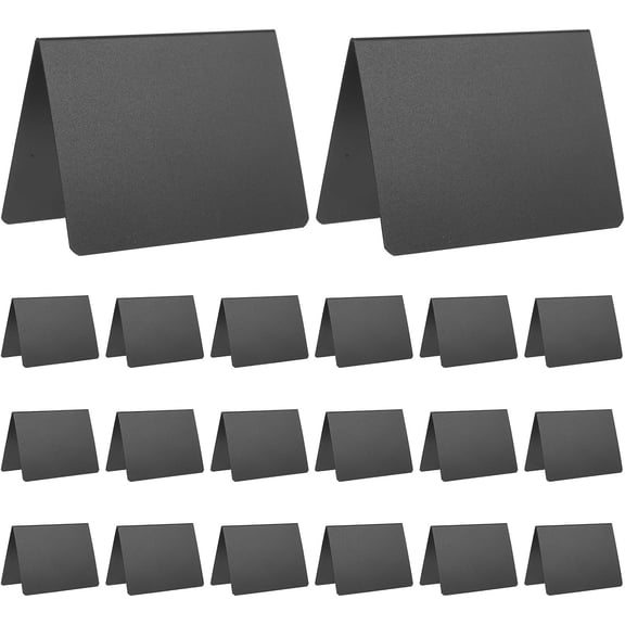 20pcs Mini Chalkboard Table Sign Small PVC Easel Display for Kitchen Menus Tabletops