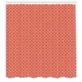 thumbnail image 2 of Ambesonne Mosaic Shower Curtain, Colorful Boho Geometric Form, 69"Wx75"L, Salmon Coral and Dried Rose, 2 of 4
