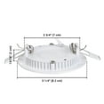 thumbnail image 5 of DELight 10 Pack 3 Inch LED Recessed Light Ultra-thin Ceiling Light Panel 6000-6500K Cool White 240LM Canless Wafer Downlight 3W Daylight, 5 of 11